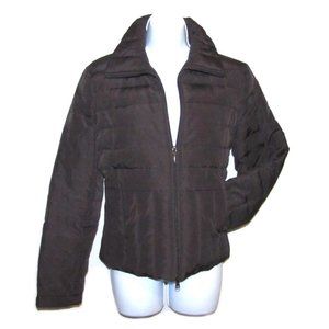 Kenneth Cole Reaction G-III Down Quilted Puffer Jacket Sz M Pockets Up/Down Zip